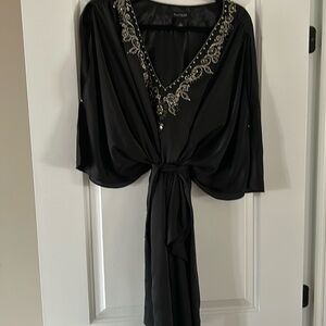 Mini dress with embroidered detail